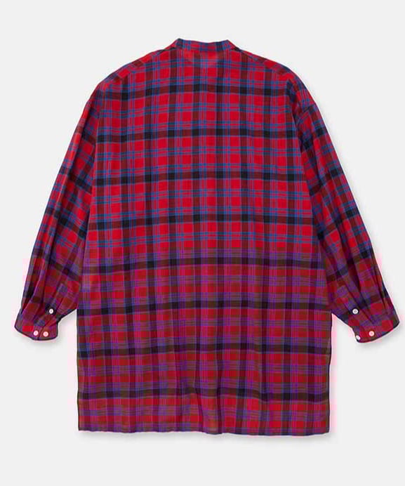 DIGAWEL / Tunic shirt 長袖シャツ/1/コットン/RED/チェック// DIGAWEL Tunic shirt ②【RED】 | welles