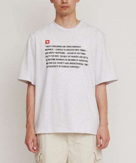 DIGAWEL Statement T-shirt【ASH GRAY】