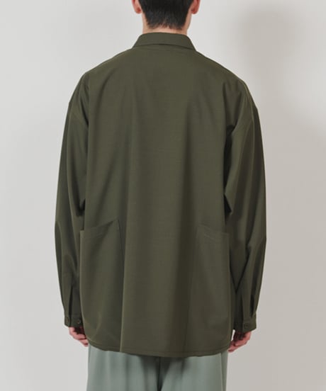 DIGAWEL  Side Pocket Oversized Shirt【OLIVE】