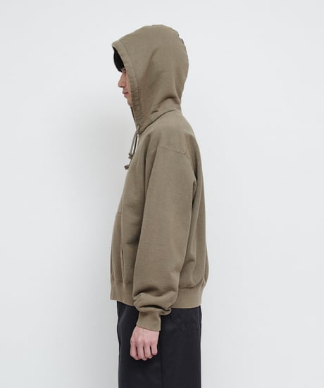 DIGAWEL Zip up hoodie (fade)【FADE KHAKI】