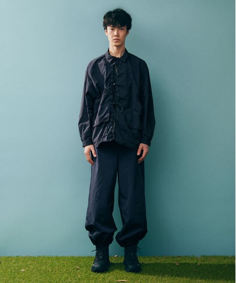 DIGAWEL  Wide Lounge Pants (garment dye)【BLACK】