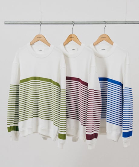 DIGAWEL  Border Sweater【BLUE】