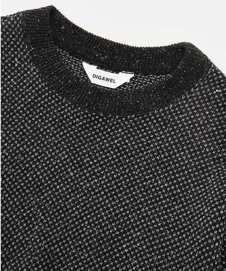 DIGAWEL  Hexagonal patterns Sweatshirt【BLACK】