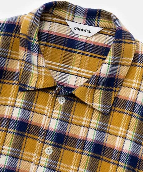 DIGAWEL  Oversized Crop top Shirt【MUSTARD】
