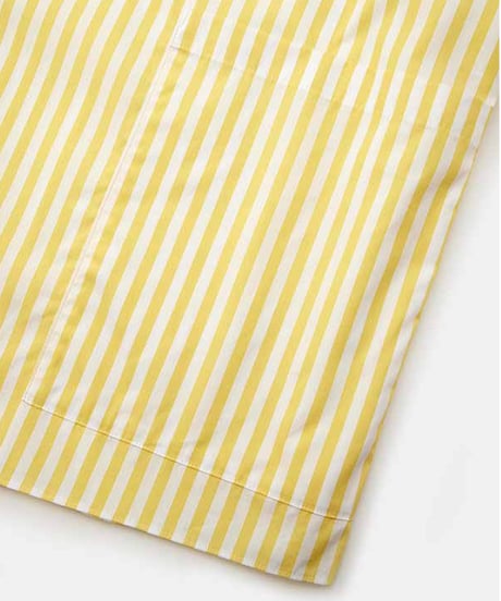 DIGAWEL Side pocket S/S shirt ① stripe【YELLOW】