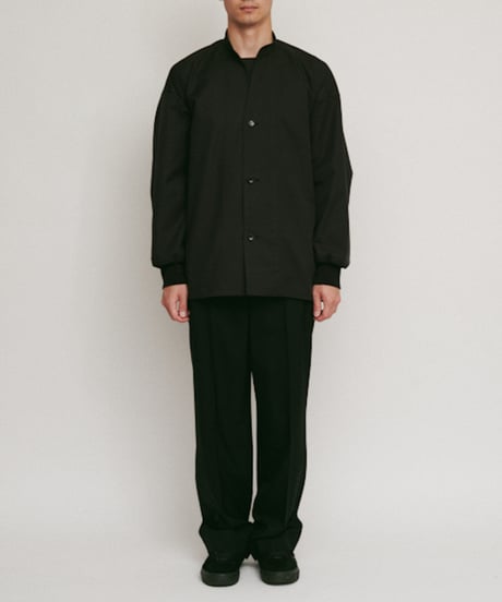 DIGAWEL Cuff rib shirt【BLACK】