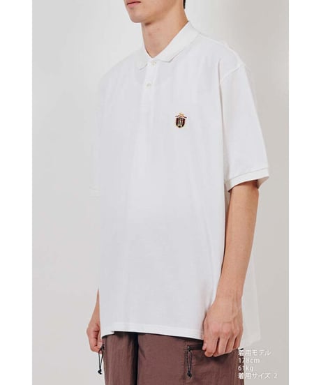 DIGAWEL × J.PRESS「CRST」 Polo Shirts【WHITE】
