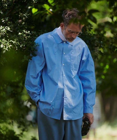 DIGAWEL  Loose Neck Oversized Shirt【DARK SAX】