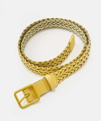 DIGAWEL  Braided Leather Belt【YELLOW】