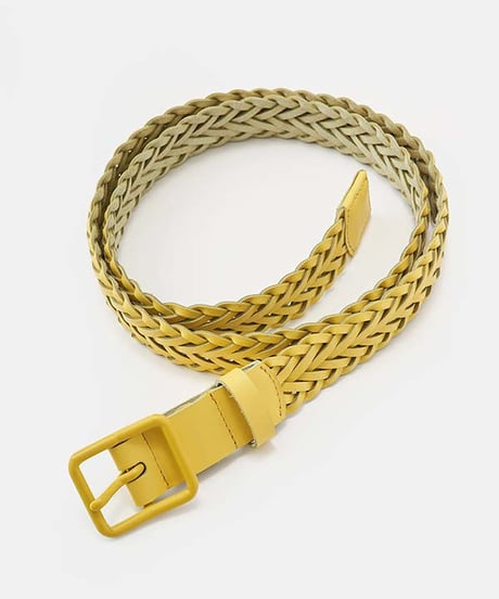 DIGAWEL  Braided Leather Belt【YELLOW】