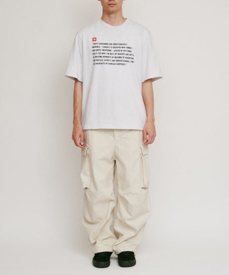 DIGAWEL Statement T-shirt【ASH GRAY】