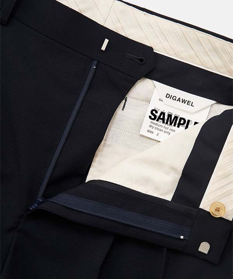 DIGAWEL 2 Tuck Tapered Pants ② combat wool【NAV