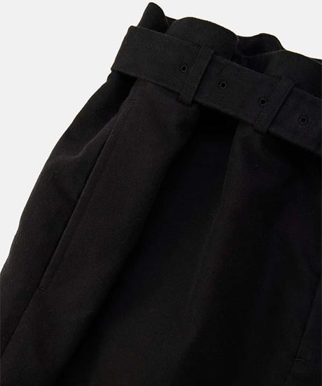 DIGAWEL Belt pants ① moleskin【BLACK】
