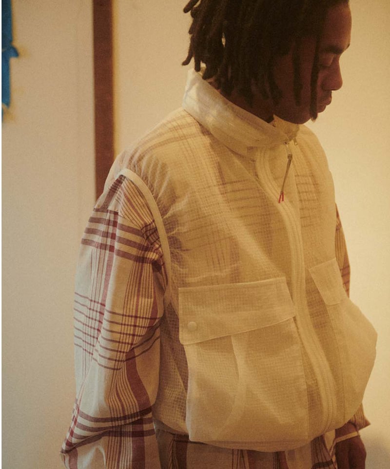 DIGAWEL Nylon vest【WHITE】 | welles