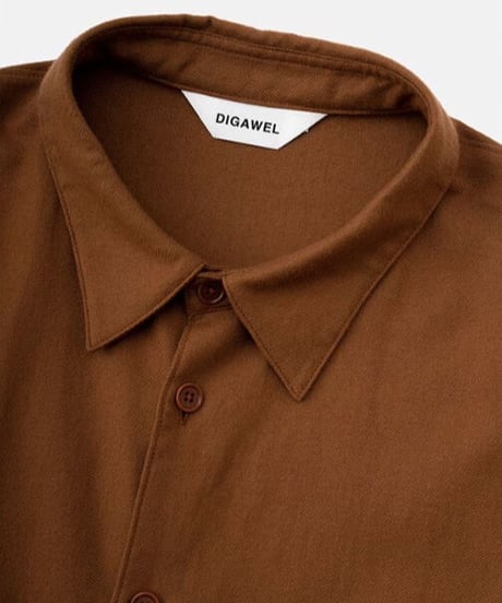 DIGAWEL  Side Pocket Oversized Shirt【BROWN】