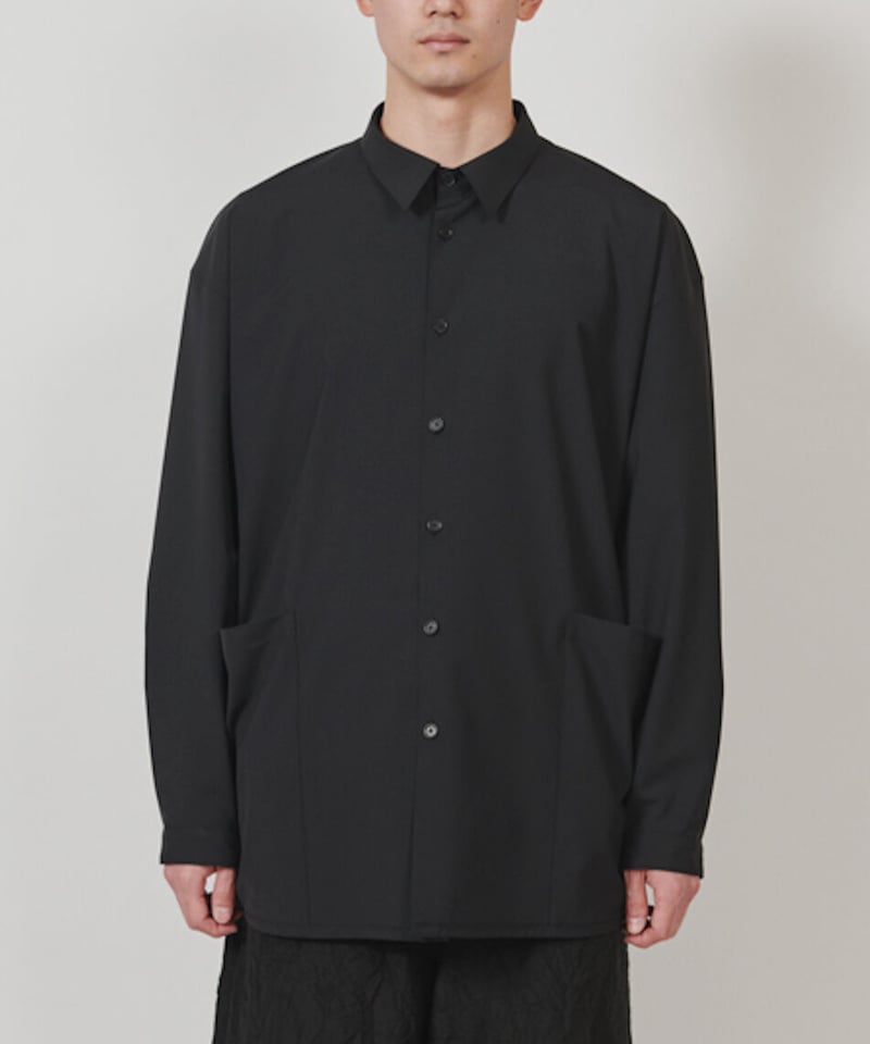 DIGAWEL Side Pocket Oversized Shirt【BLACK】 | w