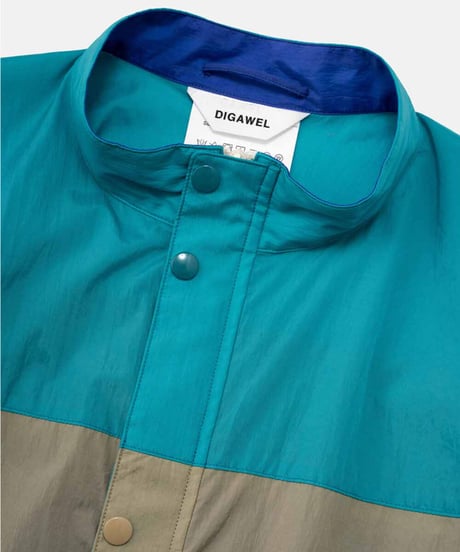 DIGAWEL  Cup shoulder Blouson【GREEN×PURPLE】