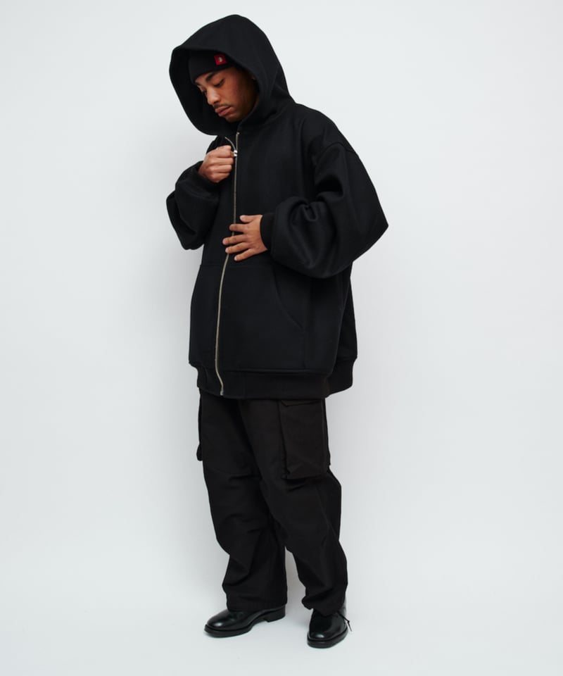 DIGAWEL Field cargo pants (garment dye)【BLACK】
