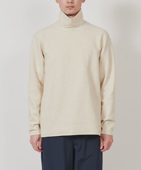 DIGAWEL  Turtleneck L/S T-shirt【HEATHER BEIGE】