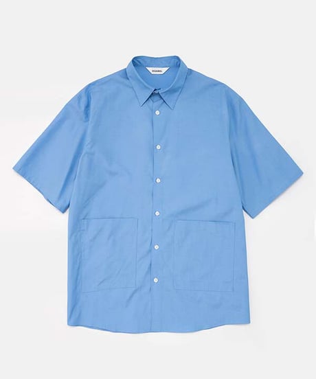 DIGAWEL  S/S Shirt ② broadcloth【DARK SAX】