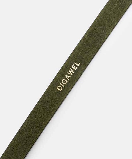 DIGAWEL  LEATHER BELT【OLIVE】