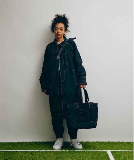 DIGAWEL  Packable Shoulder Bag (Garment Dye )【BLACK】