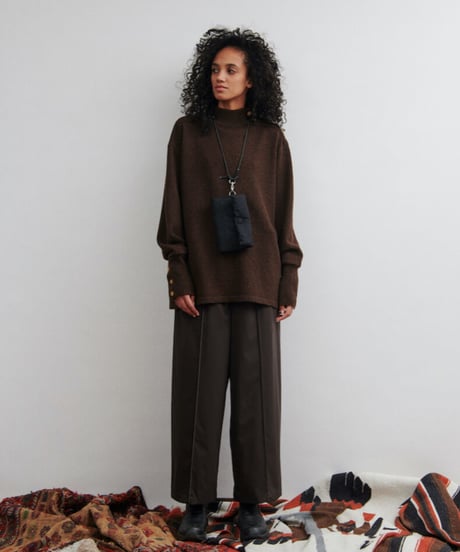 DIGAWEL  Turtleneck Sweater【BROWN】