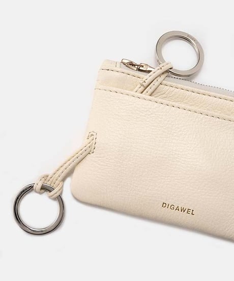 DIGAWEL  Ring Card Case【WHITE】