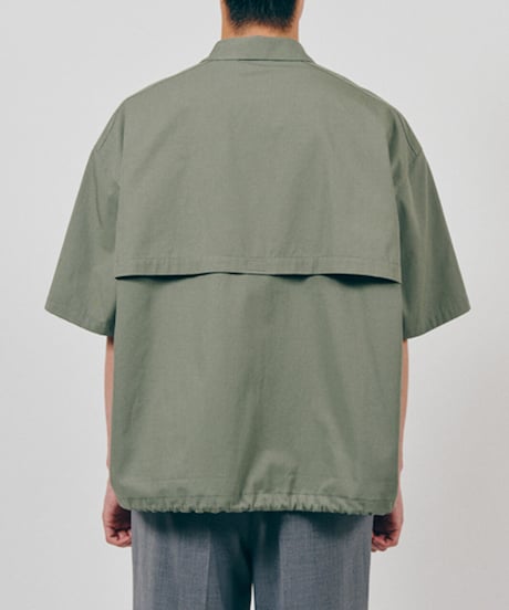 DIGAWEL  Coach S/S Shirt jacket【SAGE】
