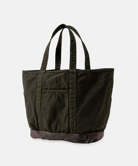 DIGAWEL  Garment Dye Vinyl Tote Bag (M)【OLIVE】