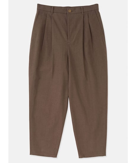 DIGAWEL  2 Tuck Tapered Pants【BROWN】