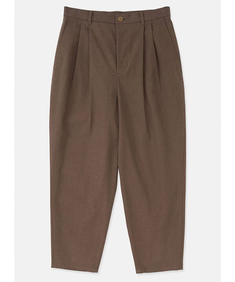 DIGAWEL 2 Tuck Tapered Pants【BROWN】 | welles DIGAWEL 2 Tuck Tapered Pants【BROWN】 | welles