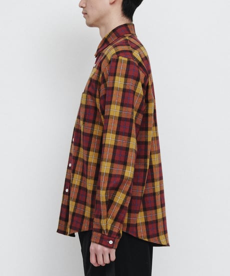 DIGAWEL Check shirt (generic)【BROWN/OCHER】