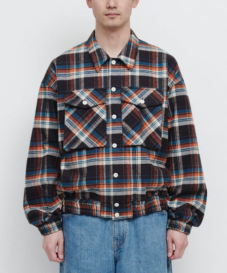 DIGAWEL Check shirt blouson【OG/GREEN】