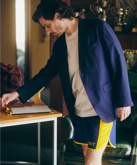 DIGAWEL × J.PRESS「CRST」 CRST TRACK SHORTS【NAVY】