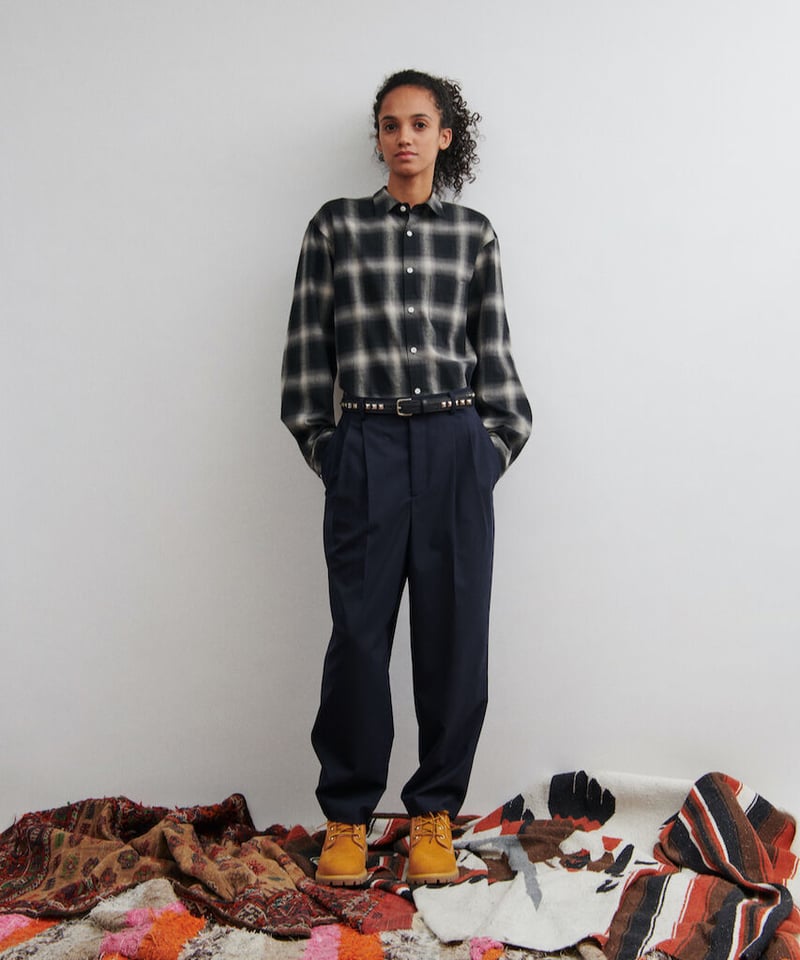 パンツ DIGAWEL 2 Tuck Tapered Pants merino wool 2 Tuck Tapered Pants①merino wool – DIGAWEL ONLINE STORE