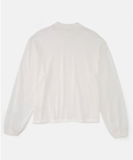 DIGAWEL  Mock neck L/S T-shirt【WHITE】