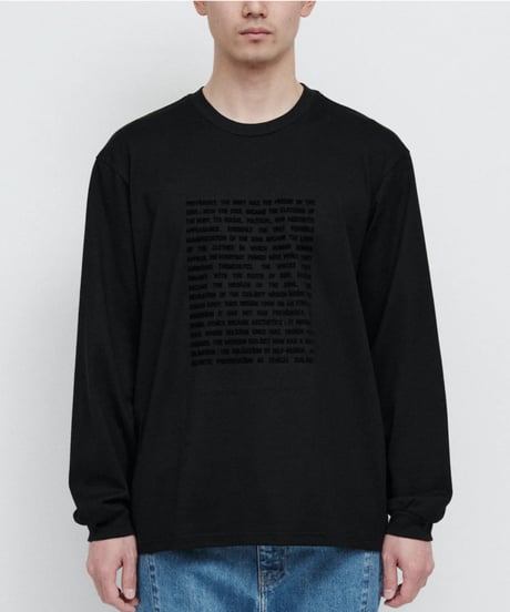 DIGAWEL Statement L/S T-shirt【BLACK】