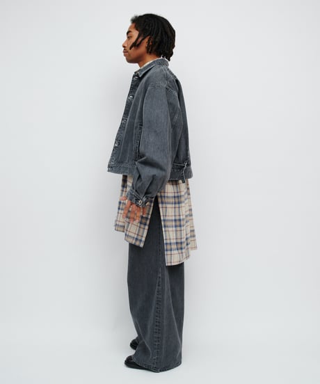 DIGAWEL Wide straight jeans【FADE BLACK】