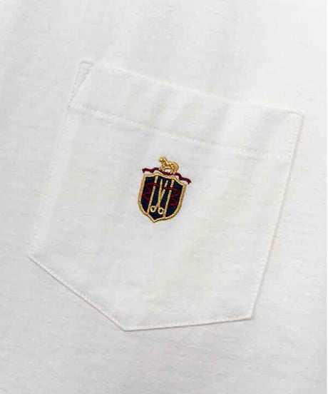 DIGAWEL × J.PRESS「CRST」CRST Pocket Long Sleeve Tshirts【WHITE】