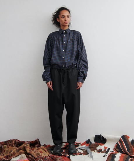 DIGAWEL  Puckering Shirt【BLUE CHECK】
