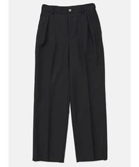 DIGAWEL  In tuck Pants ② T/W【BLACK】