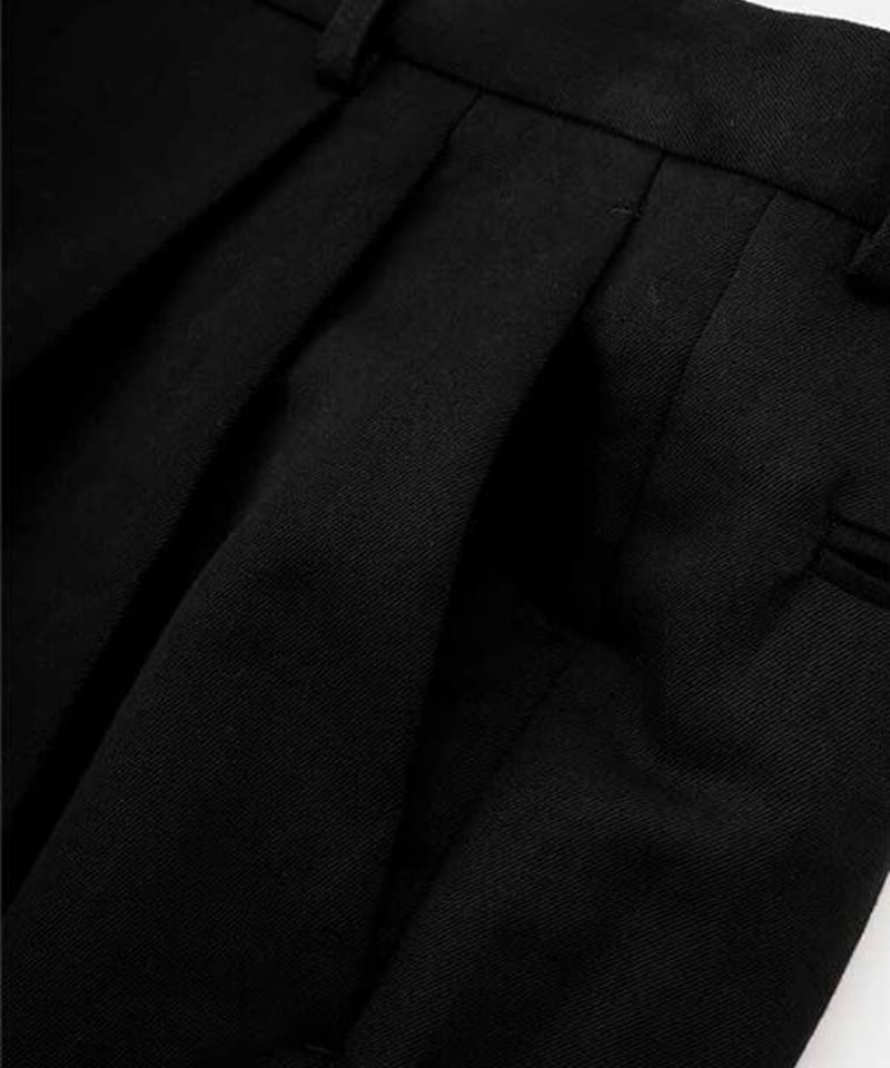 DIGAWEL 2Tuck Tapered Pants【BLACK】 | welles