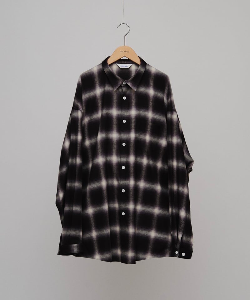 DIGAWEL Oversized Shirt【BLACK】 | welles