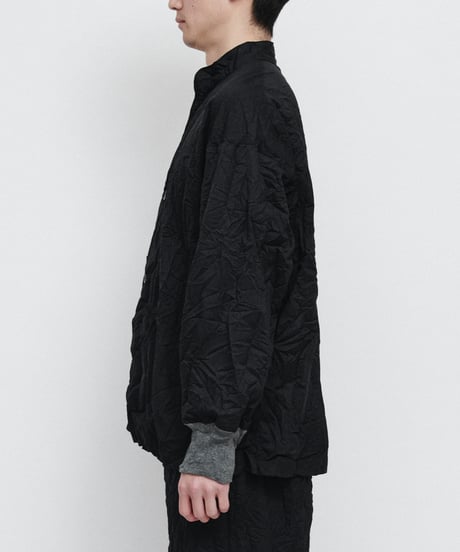 DIGAWEL Cuff rib shirt (crease finish)【C.GRAY】