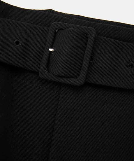 DIGAWEL Belt pants ② twill【BLACK】