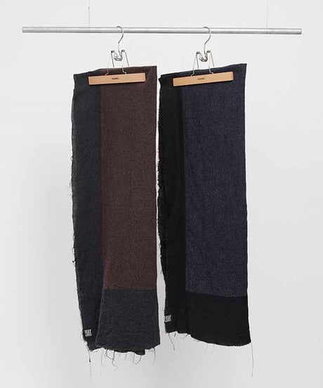 DIGAWEL Stole (fulling/milling)【C.GRAY/BROWN】