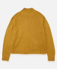 DIGAWEL Stonewashed silk turtleneck sweater【FADE MASTARD】