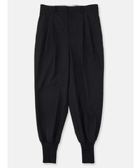 DIGAWEL 2Tuck tapered hem rib pants【BLACK】