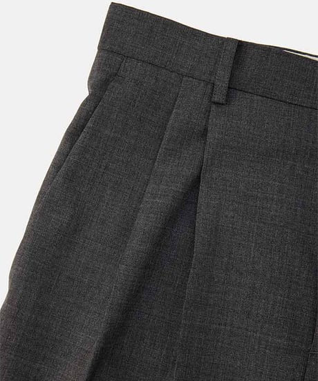 DIGAWEL 2Tuck tapered hem rib pants【C.GRAY】